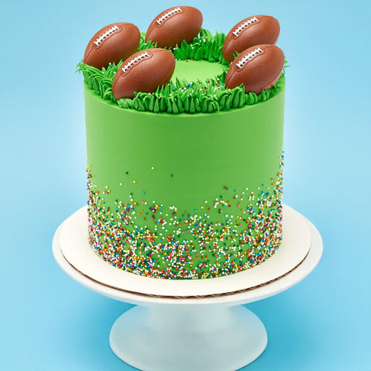 DECOPAC 3D Football Rings, Cupcake Decorations, Food Safe Cake Toppers – 24 Pack