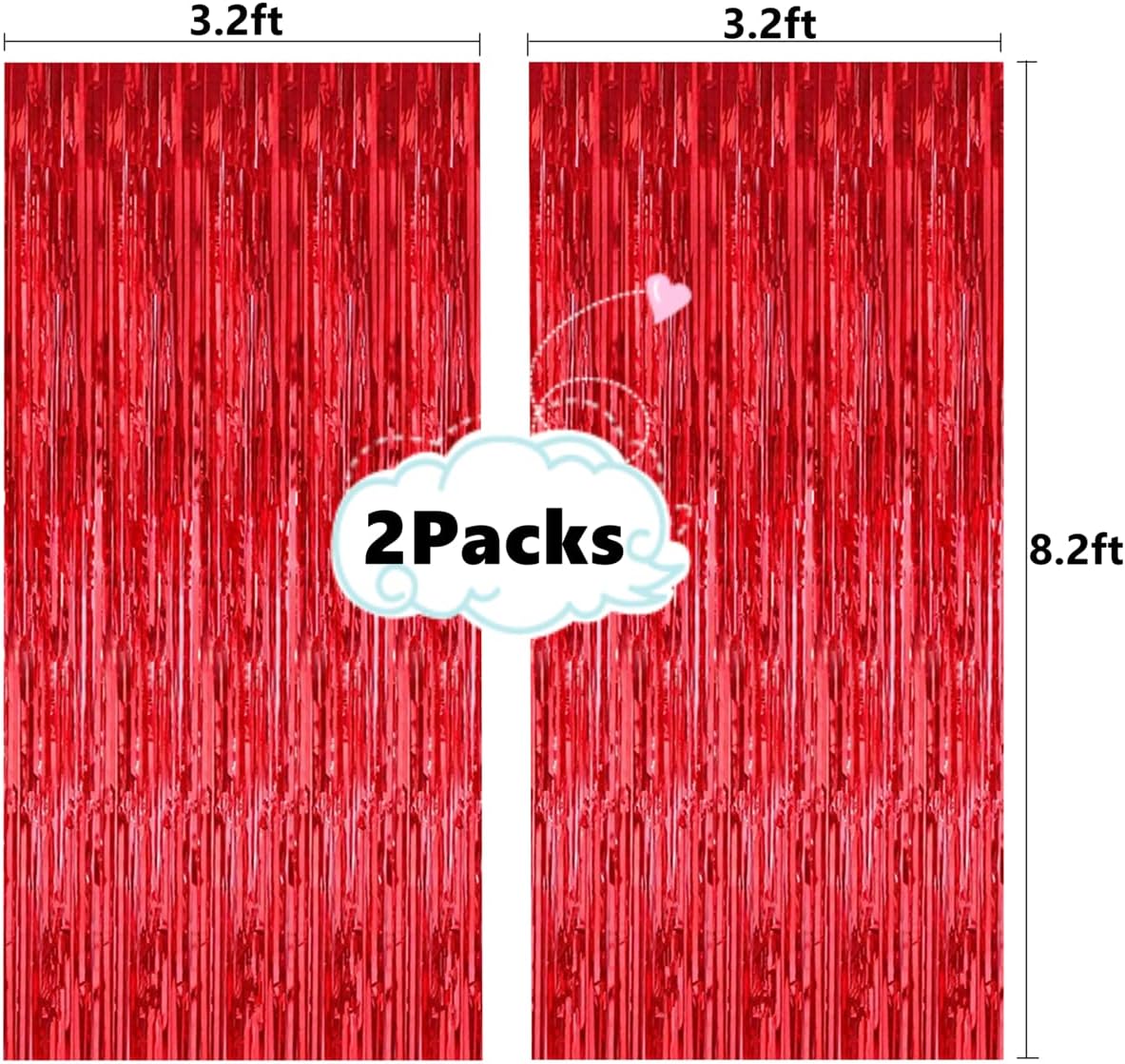 i-CHONY 2 Pcs 3.2ft x 8.2ft Champagne Gold Metallic Tinsel Foil Fringe Curtains Photo Booth Backdrop for Baby Shower Birthday Wedding Holiday Celebration Bachelorette Party Decorations