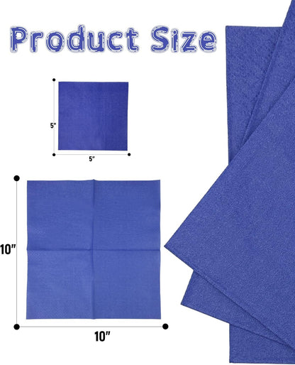 24 colors Cocktail Napkins 5 * 5inch disposable Beverage Napkin paper for Cocktail, Wedding, Dinner，Brithday Party Dessert Wine Paper Napkins（ 120 Count）
