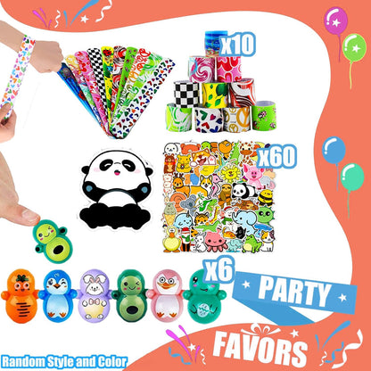132 Pcs Party Favors for Kids 4-8, Treasure Box Toys for Classroom, Prizes for Kids Classroom, Pinata Fillers Goodie Bags Stuffers, Bulk Fidget Toys Birthday Gifts
