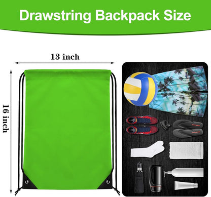 20 Colors Drawstring Backpack Bags Sack Pack Cinch Tote Sport Storage Polyester Bag for Gym Traveling