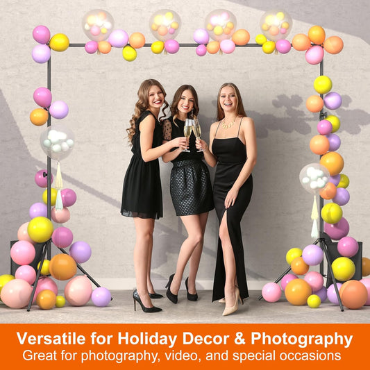LINCO Lincostore Backdrop Stand for Parties Kit 10x7 ft Adjustable Back Drop Photography Studio Photo Background Support System with Clamps, Sand Bag, Carrying Bag 4172 4174 (10x7 ft)
