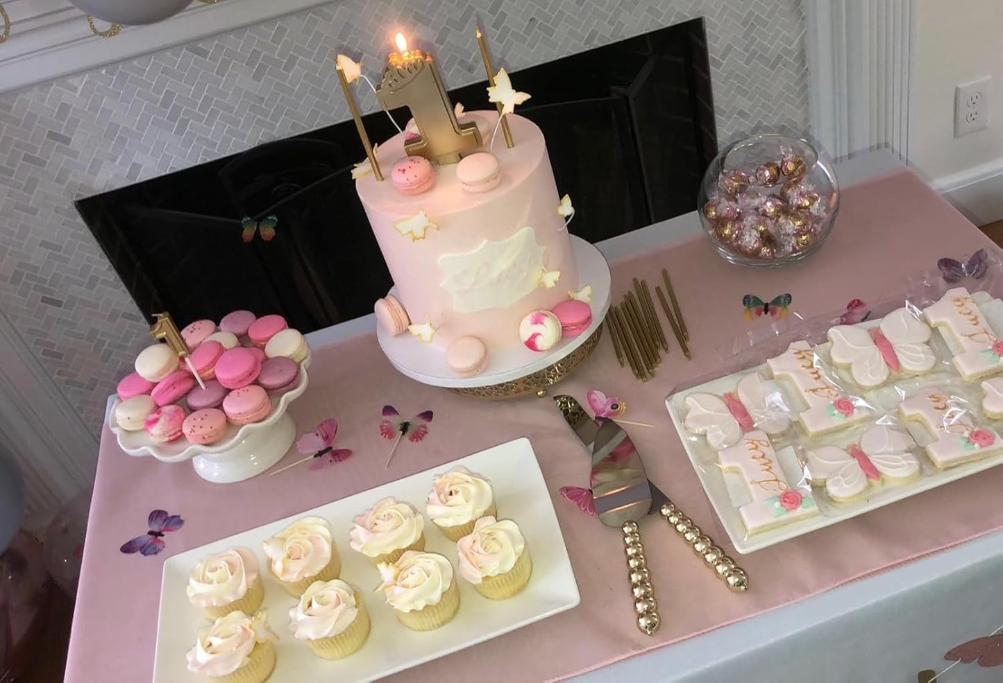 Homi styles Wedding Cake knife and Server Set | Elegant Rose Gold Color Premium 420 Stainless Steel plated Blades | Cake & Pie Serving Set for Wedding Cake, Birthdays, Anniversaries, Parties