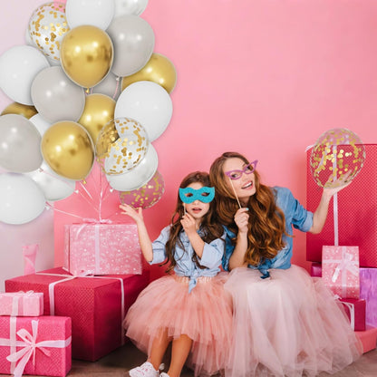 68Pcs Pink and Purple Balloons 12 Inch Metallic Purple Pink Latex Balloon Confetti ballons with Ribbons Party Balloons for Wedding Girls Birthday Baby Shower Decorations.