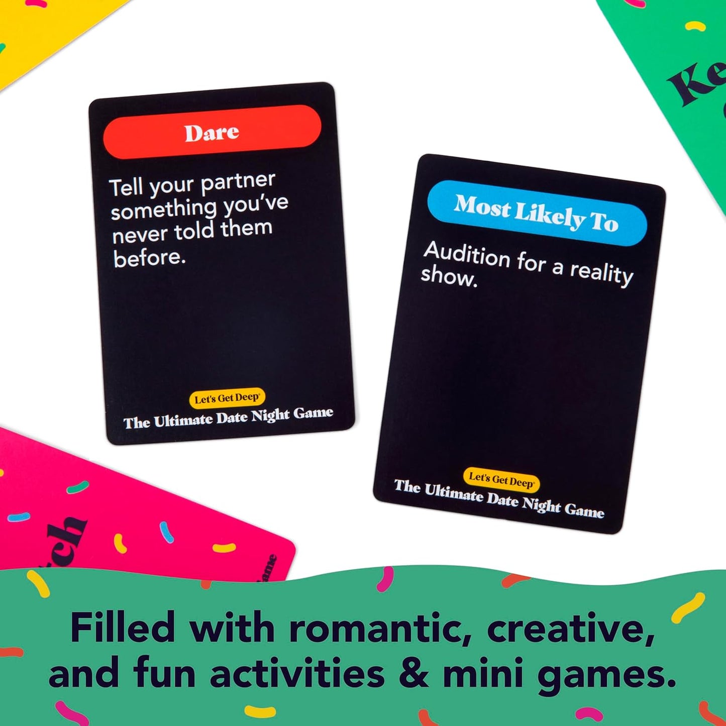 Let's Get Deep: Friends Edition by Relatable, Fun Group Card Game, Easy Adult Game for Game Night, Perfect for Party Games with Friends, Includes 400 Question Cards, Three Increasingly Personal Levels