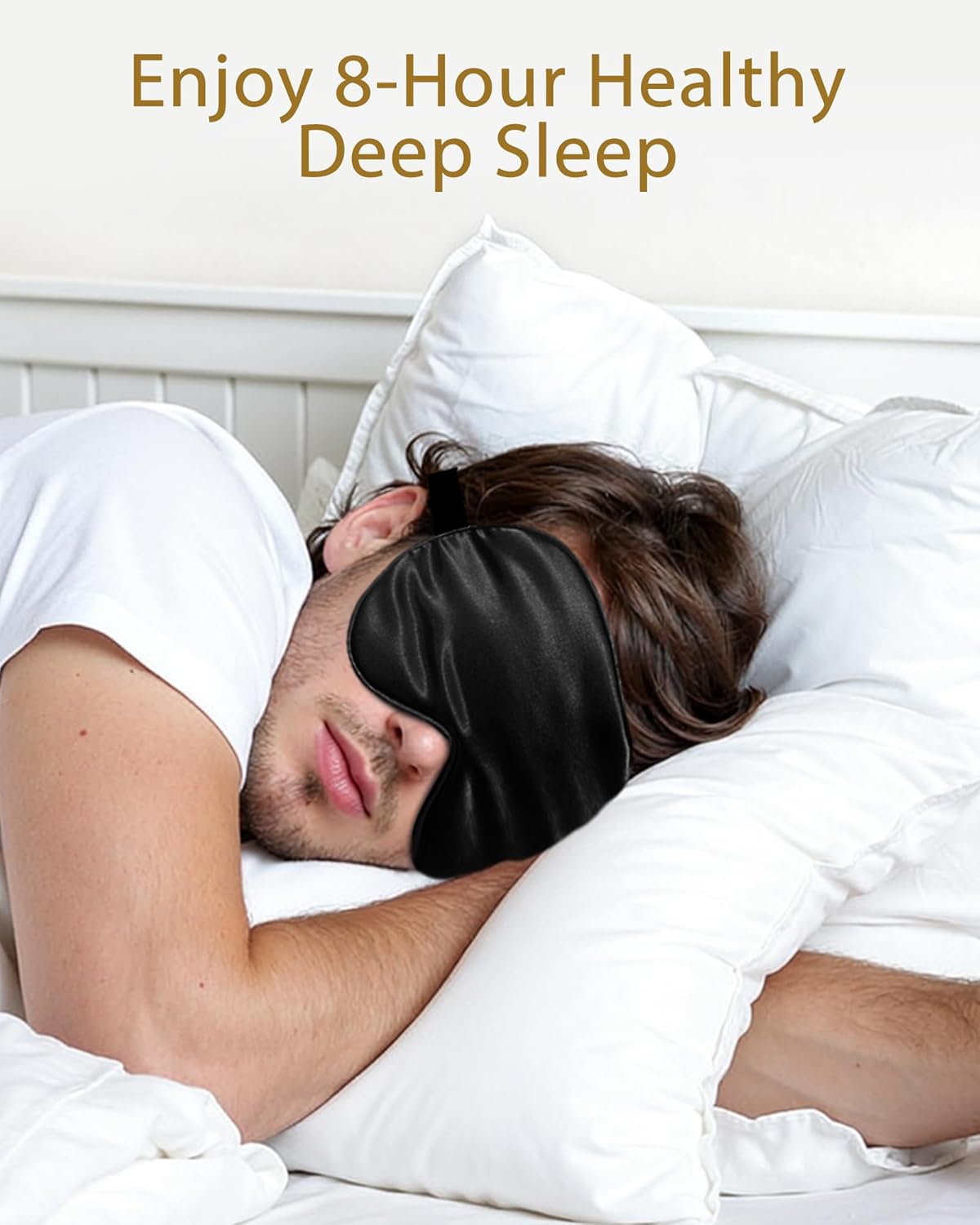 4 Pack Silk Sleep Mask - 100% Blackout, Zero Eye Pressure, Blindfold with Adjustable Strap, Super Soft Travel Eye Covers (Black, Pink, Blue, Purple)