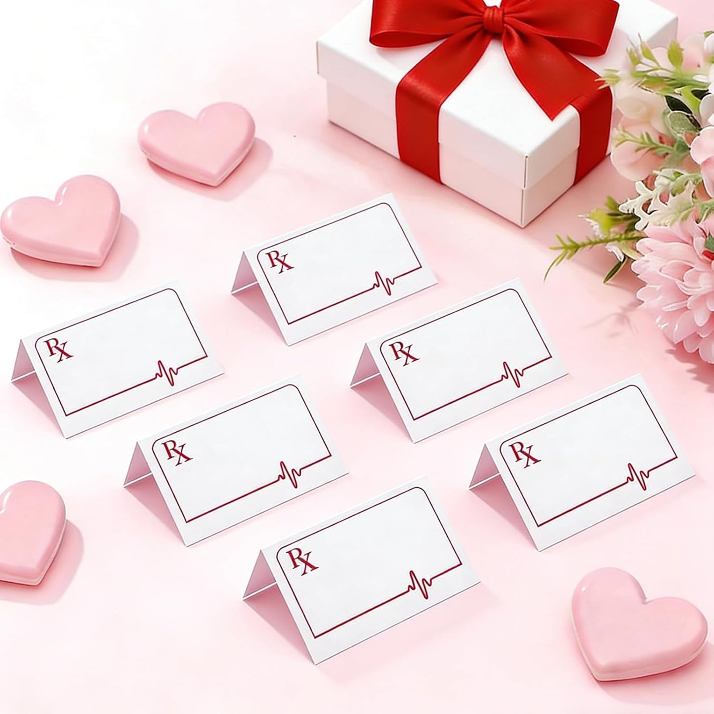 25 Pcs Nurse Themed Food Place Cards Folding Nursing Graduation Table Place Cards Nurse Food Tent Labels for Hospital Nursing Graduation Party Supplies