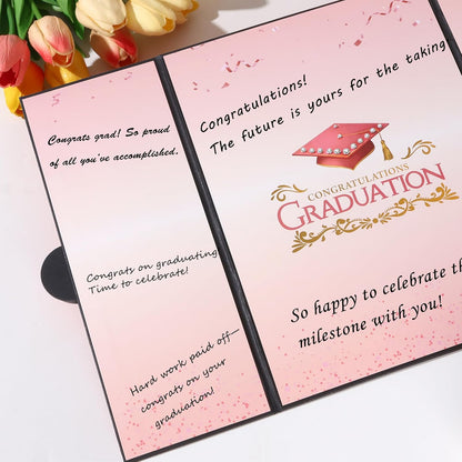 Graduation Guest Book 2026 Graduation Party Decorations Class of 2026 Graduation Sign in Book Signature Board Keepsake Grad Party Supplies College High School Graduation Gift Card Book (Blue)