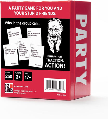 DSS Games Who Can Do It [Compete with Your Friends to Win These Challenges | Adult Party Game | Great for Game Night, Big Groups, Pregames | Gifts for Him]