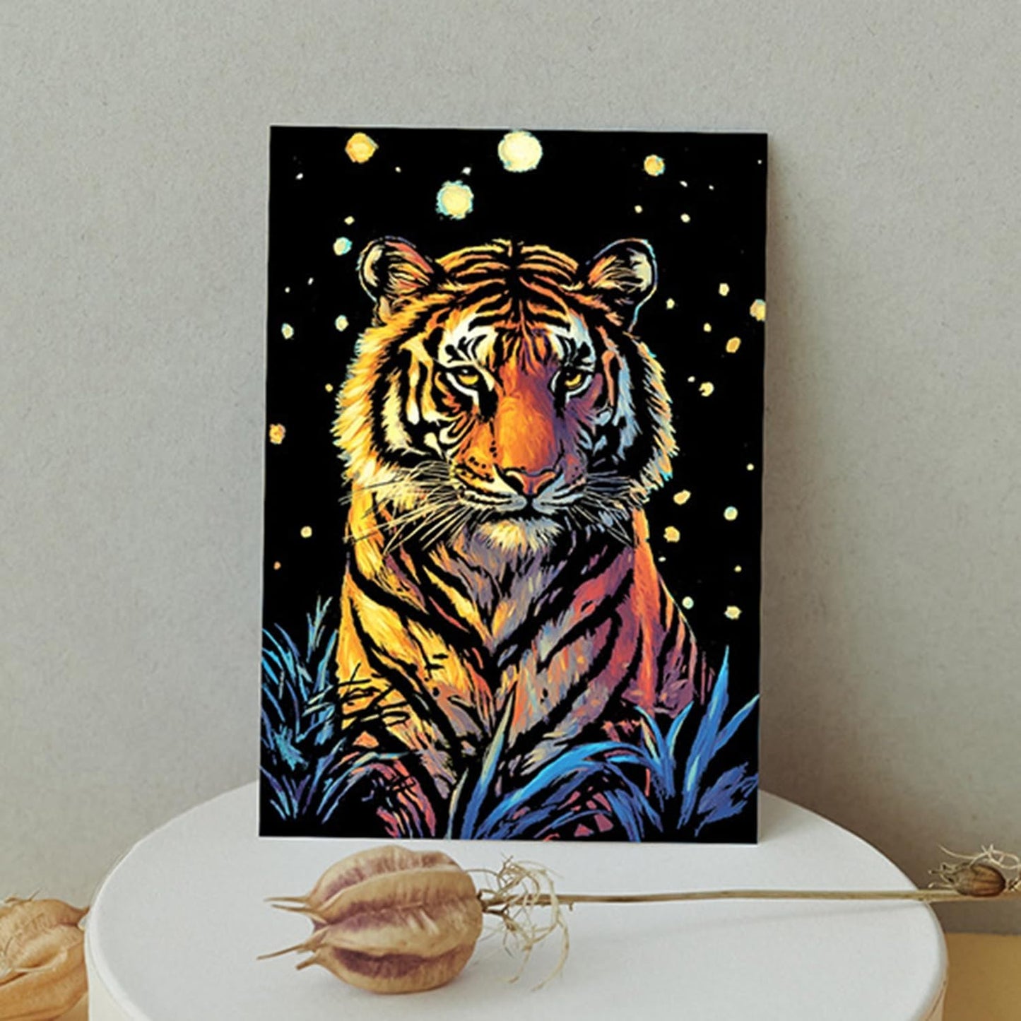 Georgie Porgy Scratch Paper Art Set for Kids Adults Magic Rainbow Scratchboards for DIY Arts and Crafts Kits Christmas Birthday Gift with Scratching Tools Kit (A4-Noctilucent Whale + Sea World)