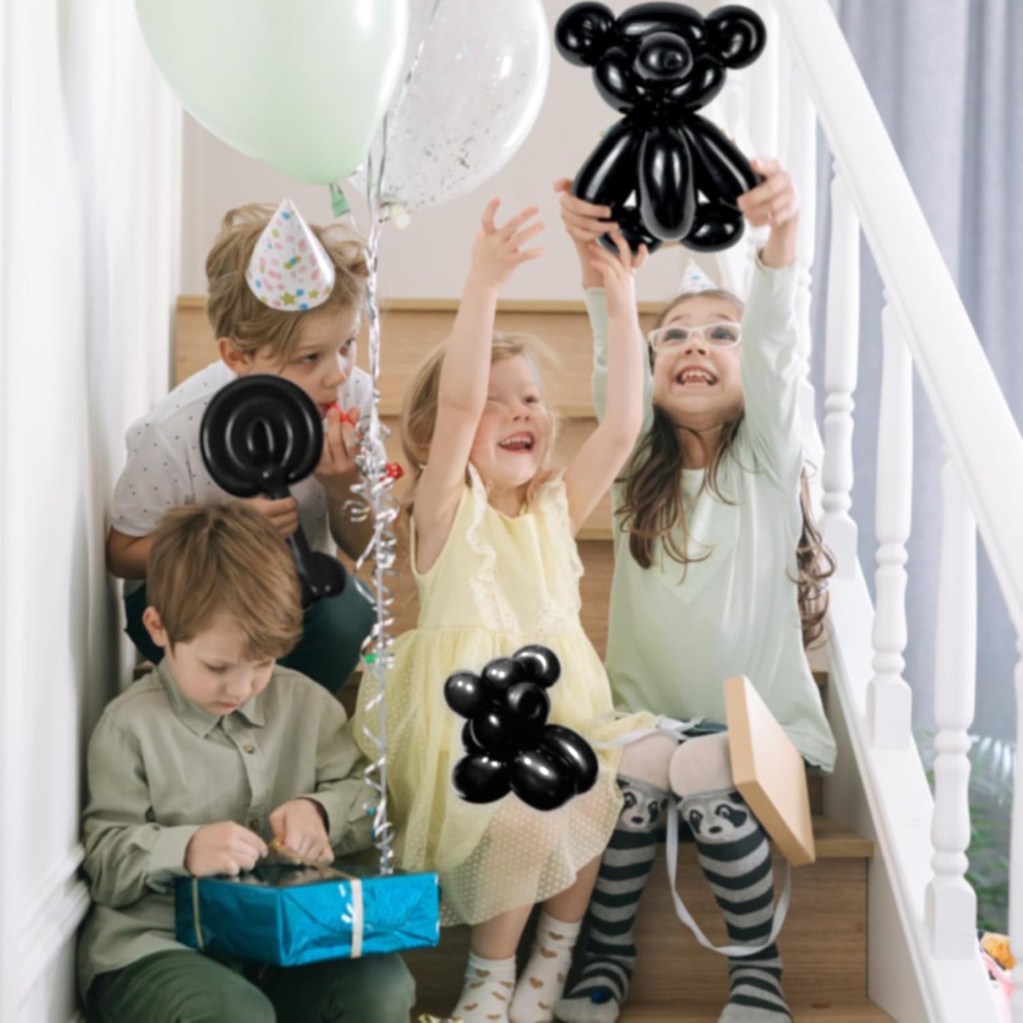 260 Clear Long Balloons for Animals, Thickening Skinny Latex Twisting for Arch Modeling Magic Clown Birthday Wedding Party Decorations 100pcs