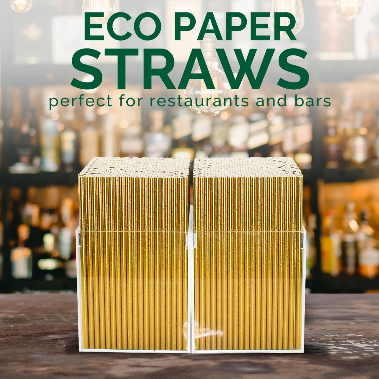 Black Paper Straws 1000 Count - 7.75" x 0.24", 100% Biodegradable & Compostable, Disposable Drinking Straws Bulk - Cocktail, Bars, Restaurants