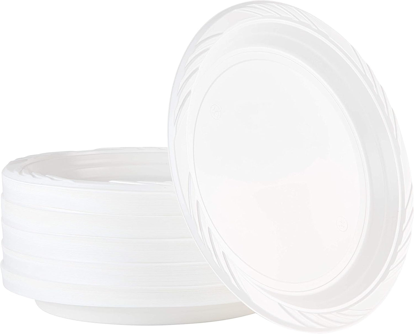 100 Count Disposable 12 ounce White Plastic Soup Bowls