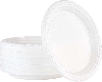 100 Count Disposable 12 ounce White Plastic Soup Bowls