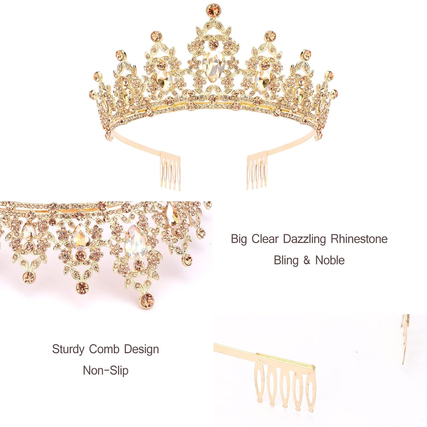 CAVETEE Red Black Birthday Crown and Sash for Women Sash & Rhinestone Tiara Set Red and Black Party Decorations Birthday Queen Crowns Tiaras for Women