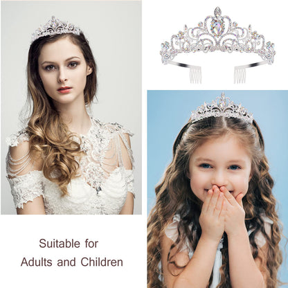 Princess Birthday Tiara - Happy Crown for Girls & Women, Decorative Accessory