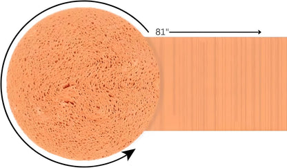 Peach Crepe Paper Roll - 81' - Premium Quality, Shrink Wrapped - Perfect for Crafts, Decorations & Events