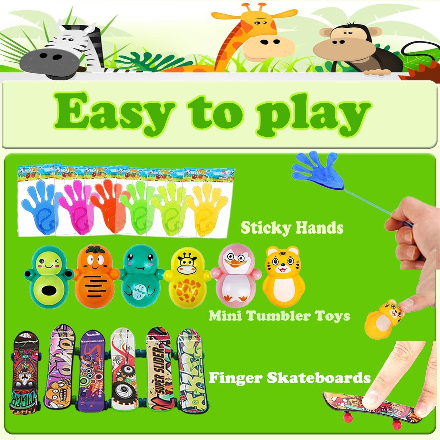 114Pcs Party Favors for Kids 4-8-12, Treasure Box Toys for Classroom, Treasure Chest Prizes in Bulk for School Classroom Rewards, Carnival Prizes, Pinata Fillers Goodie Bag Stuffers for Kids Party
