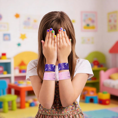 KPOP Theme Slap Bracelets, KPOP Slap Wristband Set,Kpop Party Favors,Kpop Birthday Decorations for Exchanging Gifts