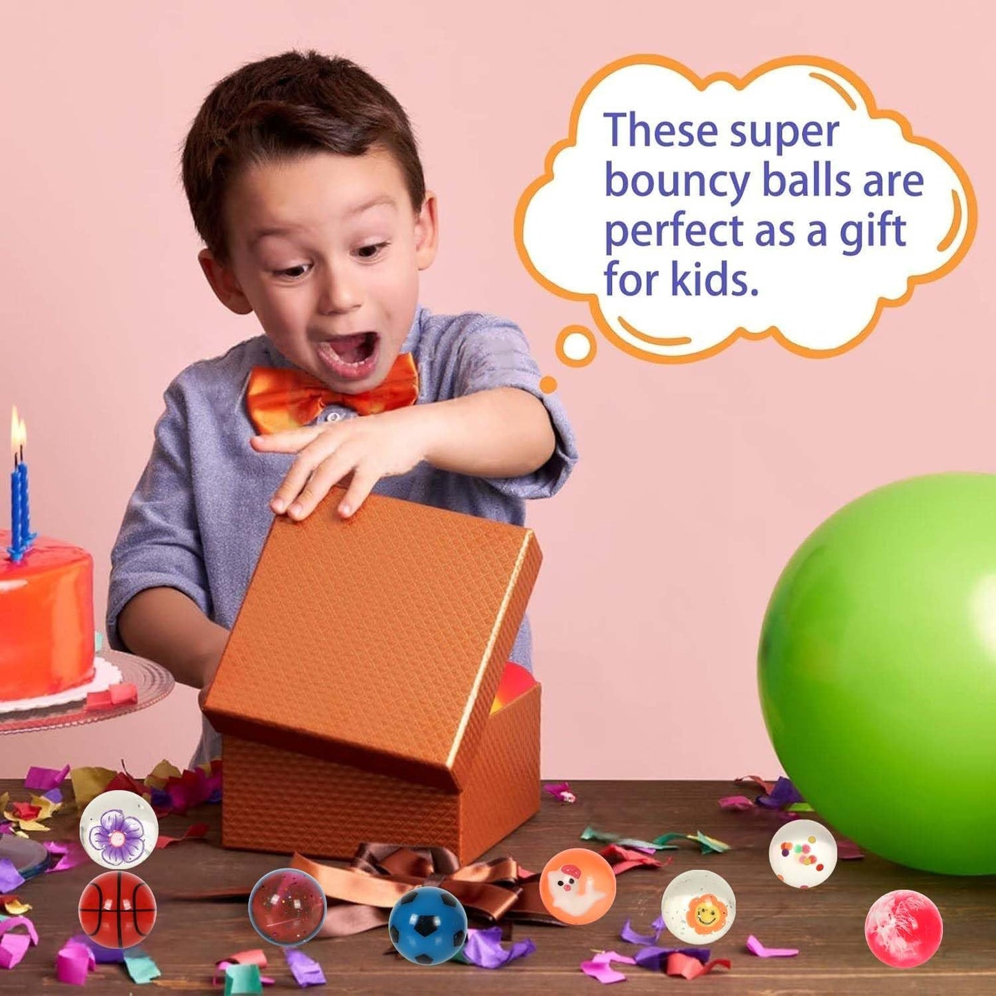 Small Bouncy Balls for Kids Prize box Toys for Kids 3-5 4-8, Mini Party Favors for Kid Classroom Treasure Box Prize, Rubber Balls Easter Goodie Bag Stuffer Pinata Stuffers Kid Party Bag Fillers 27pcs