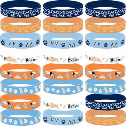 Valentines Day Gifts for Kids Classroom 24 Pieces,Hedgehog Theme Party Favors,Patented Silicone Bracelets,Birthday Decorations Party Supplies,Pinata Stuffers Goodie Bag Favors