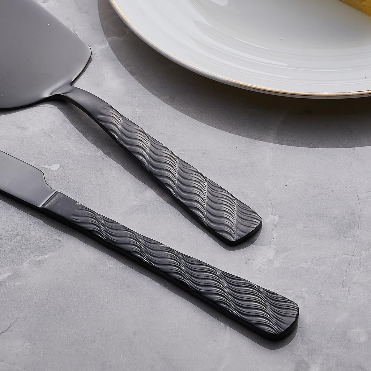 Rainbow Cake Cutting Set, Stainless Steel Cake Knife and Server, Cake Pie Cutter Set for Wedding, Birthday, Party