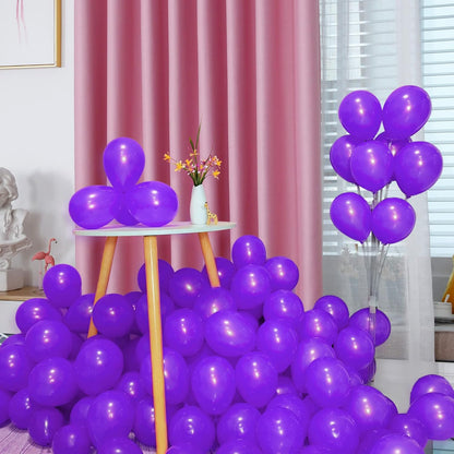 110pcs Black Balloon 12 inch, Black Latex Balloons for Birthday Party Baby Shower Wedding(with 2 Ribbons). - Colors B