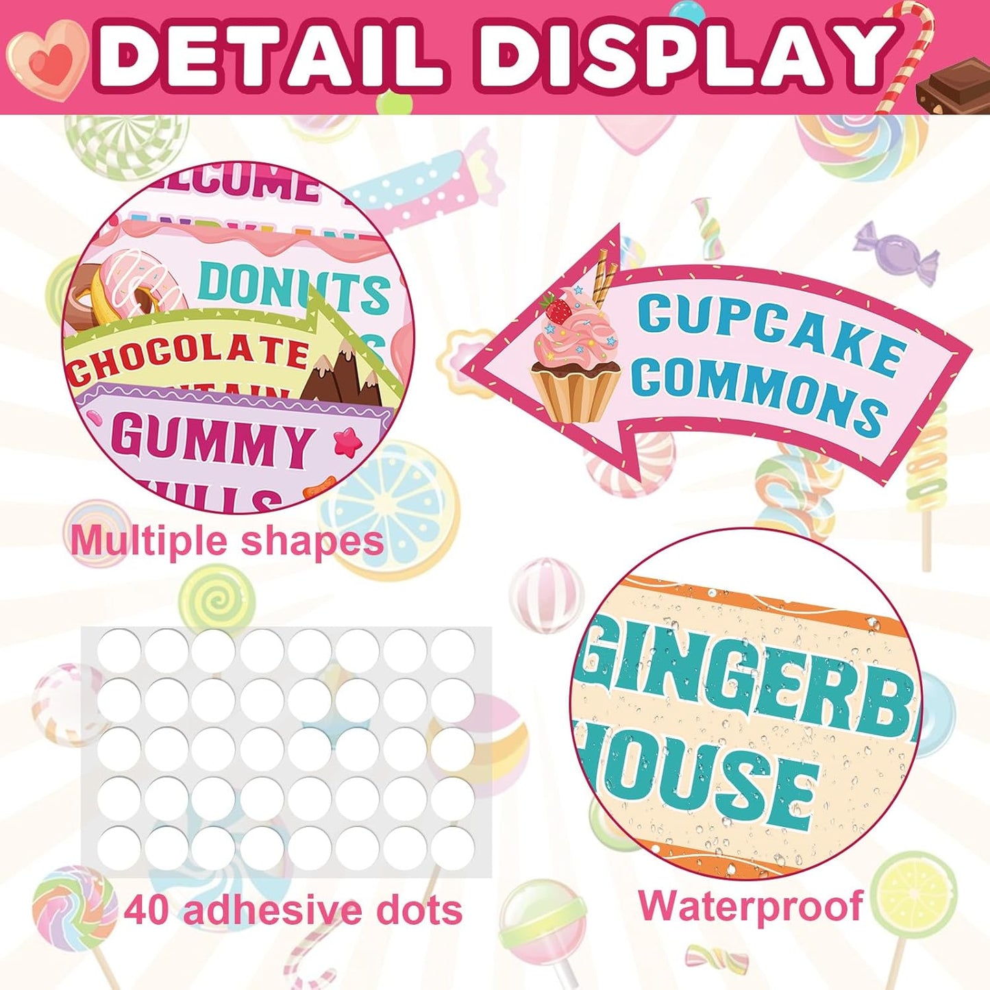 20 Pcs Luau Party Decorations Welcome Sign Summer Hawaiian Directional Signs Tropical Hawaiian Themed Birthday Decorations Luau Tiki Party Supplies with 2 Sheet Letter Stickers