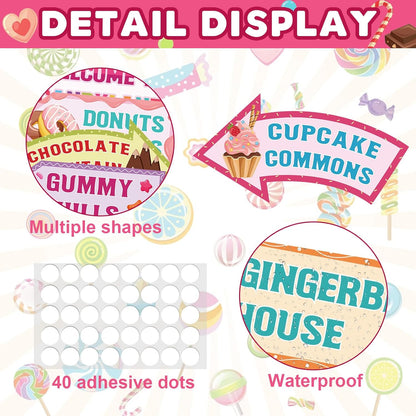 20 Pcs Luau Party Decorations Welcome Sign Summer Hawaiian Directional Signs Tropical Hawaiian Themed Birthday Decorations Luau Tiki Party Supplies with 2 Sheet Letter Stickers