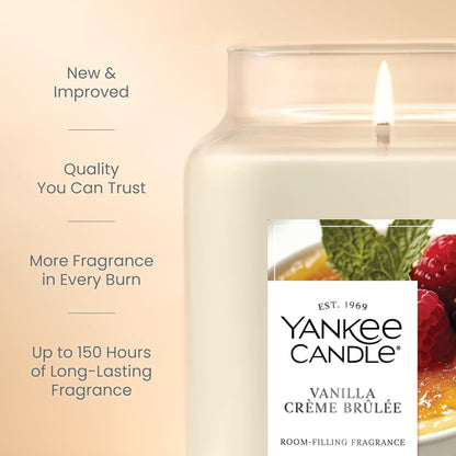 Yankee Candle Vanilla Cupcake, Scented Candle, 22oz Large Jar with up to 150 Hour Burn Time, Giftable, Birthdays