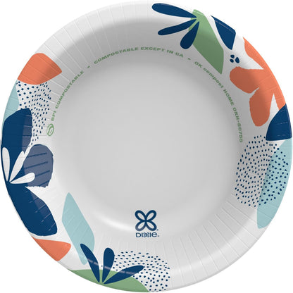 Dixie Small Paper Bowls, 10 Oz, 72 Count, Microwave-Safe, Soak-Proof, Disposable Bowls Great For Snacks, Dessert, And Light Lunch Meals