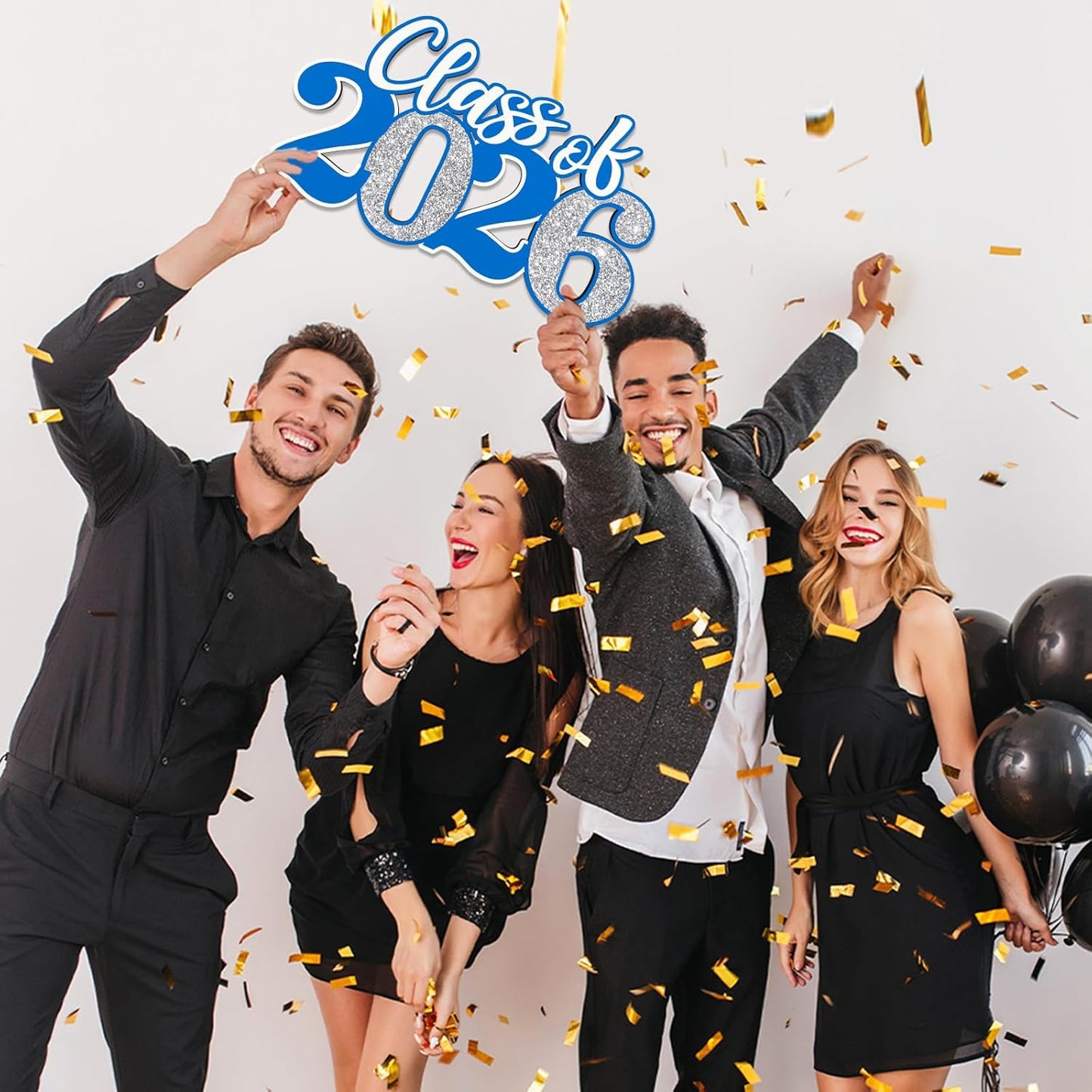 Class of 2026 Wooden Sign Graduation Party Decorations 2026 White Graduation Photo Booth Prop Senior2026 Sign for High School College Party