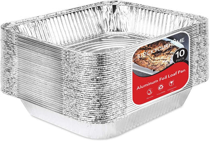 Stock Your Home Aluminum Pans 9x13 Disposable Foil Pans (30 Pack) - Half Size Steam Table Deep Trays - Tin Foil Pans Great for Cooking, Heating, Storing, Prepping Food