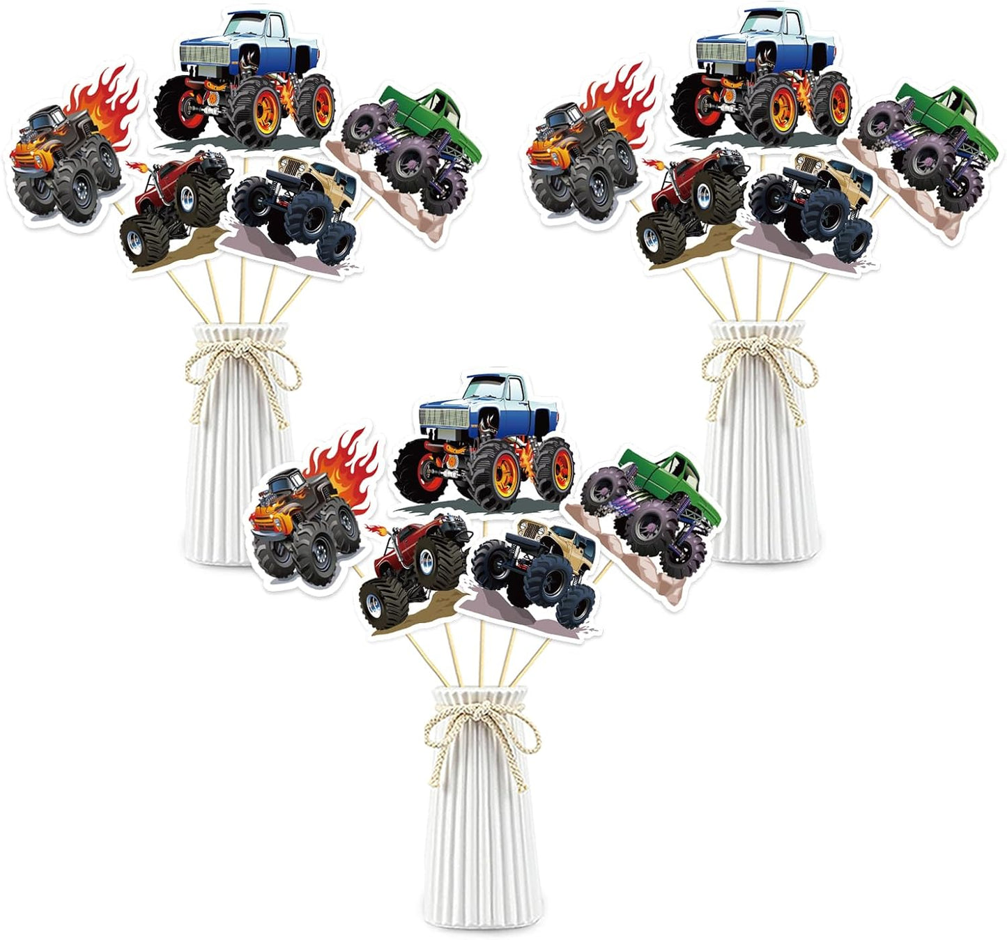 Beautiful Butterfly Centerpiece Sticks - Floral Baby Shower or Birthday Table Toppers - Butterfly Themed Gender Reveal Bridal Shower Party Decoration- Set of 15