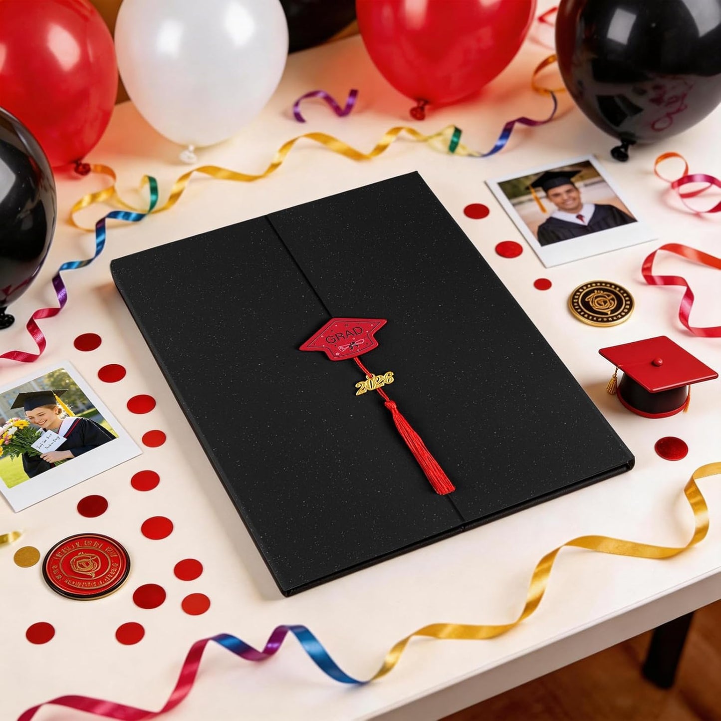 kockuu 2026 Graduation Guest Book Signature Board, Pink Class of 2026 Graduation Sign in Book to Sign Decor for Grad Party High School College Grad Gifts