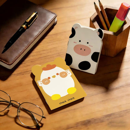 30 Packs Mini Animal Notebooks, Cute notebooks for kids Bulk Cartoon Frog Puppy Pig Chick Cow Notepad Themed Party Favors for School Christmas Supplies