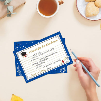 Graduation Advice Cards - 50-Pack Graduate Party Supplies 2026 Advice for the Graduate Decorations Party Favors Table Games Personalized Graduations Cards