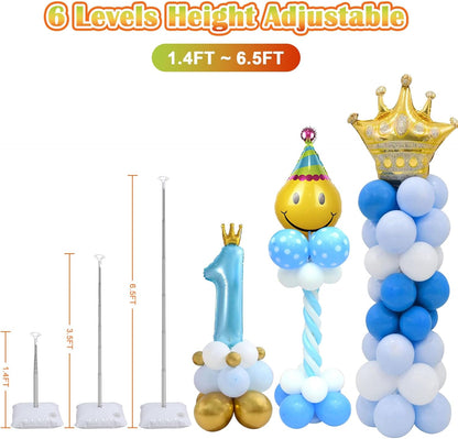Chamvis Balloon Arch Kit, 9FT Height & 10FT Width Adjustable Balloon Arch Stand Frame Garland Stand: Wedding Baby Shower Birthday Photo Backdrop