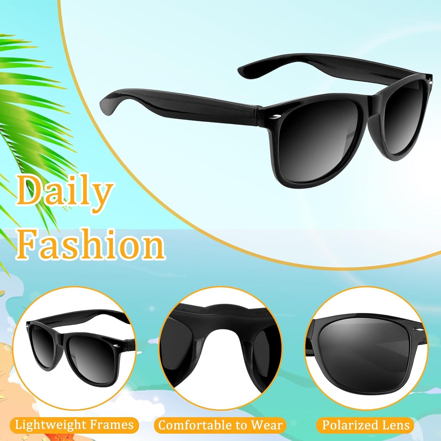 ASTARON Sunglasses Bulk, 6/12/24/48 Pack Sunglasses Party Favors for Summer Beach Pool Birthday Wedding Party Supplies