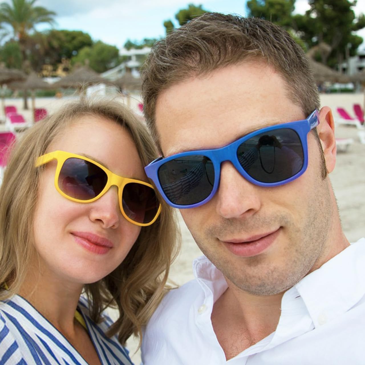 Party Sunglasses Bulk - Adult Retro Plastic Pack of 12 Vintage Sunglasses for Men Women - Party Favors