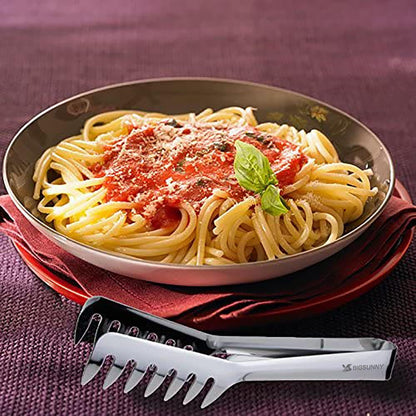 MSY BIGSUNNY 2 Pack Pasta Tong, Stainless Steel Food Tong Serving Tong, Spaghetti Tong