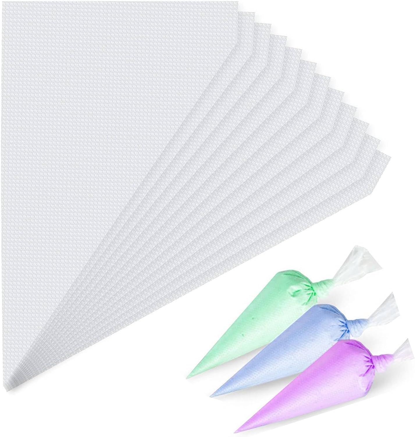 Mini Piping Bags, 100pcs Disposable 11.8in Small Piping Bags, Pastry Piping Bags for Cream Frosting, Anti Burst And Non-Slip Thicken Cake Decorating Bags for Cake Decoration and Desserts