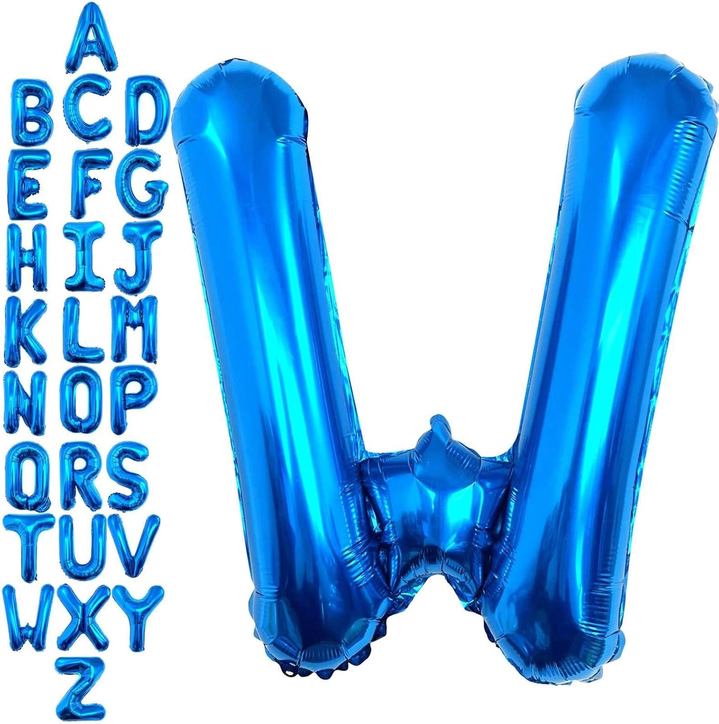 40 Inch Blue Letter A Balloons, DIY Phrase Foil Alphabet Letter A Balloons DIY Word A Banner for Birthday Anniversary Celebration Graduation Party Supplies Decoration