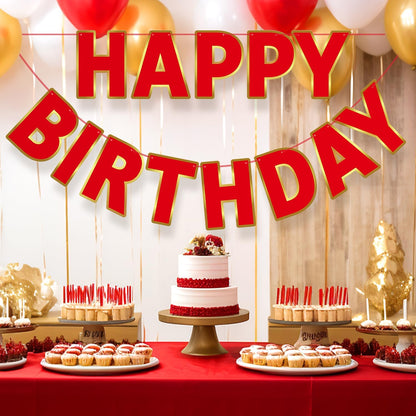 Happy Birthday Banner - 9ft Pre-Strung Happy Birthday Sign for Women, Men, Girls, Boys - No DIY Birthday Decorations & Party Supplies(Macaron)