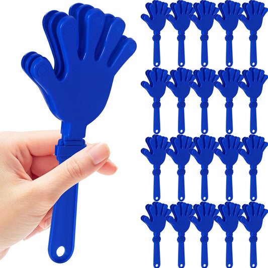 20 Pcs Hand Clappers Noisemakers 7.5 Inch Clappers Noisemakers Plastic Hand Clappers for Birthdays Game Football Sporting Events Cheers Supplies Dance Basketball Football Noisemakers(Purple)