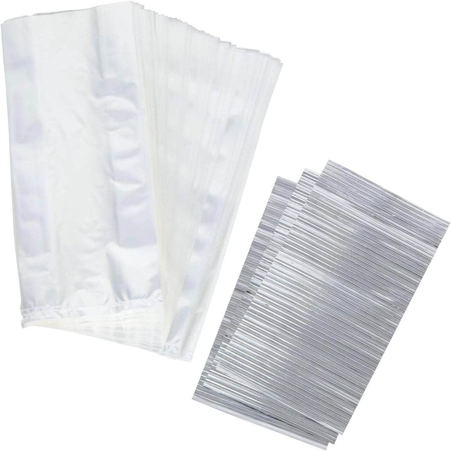Wilton Clear Treat Party Bags, 4 x 9.5 in., 150 Pack