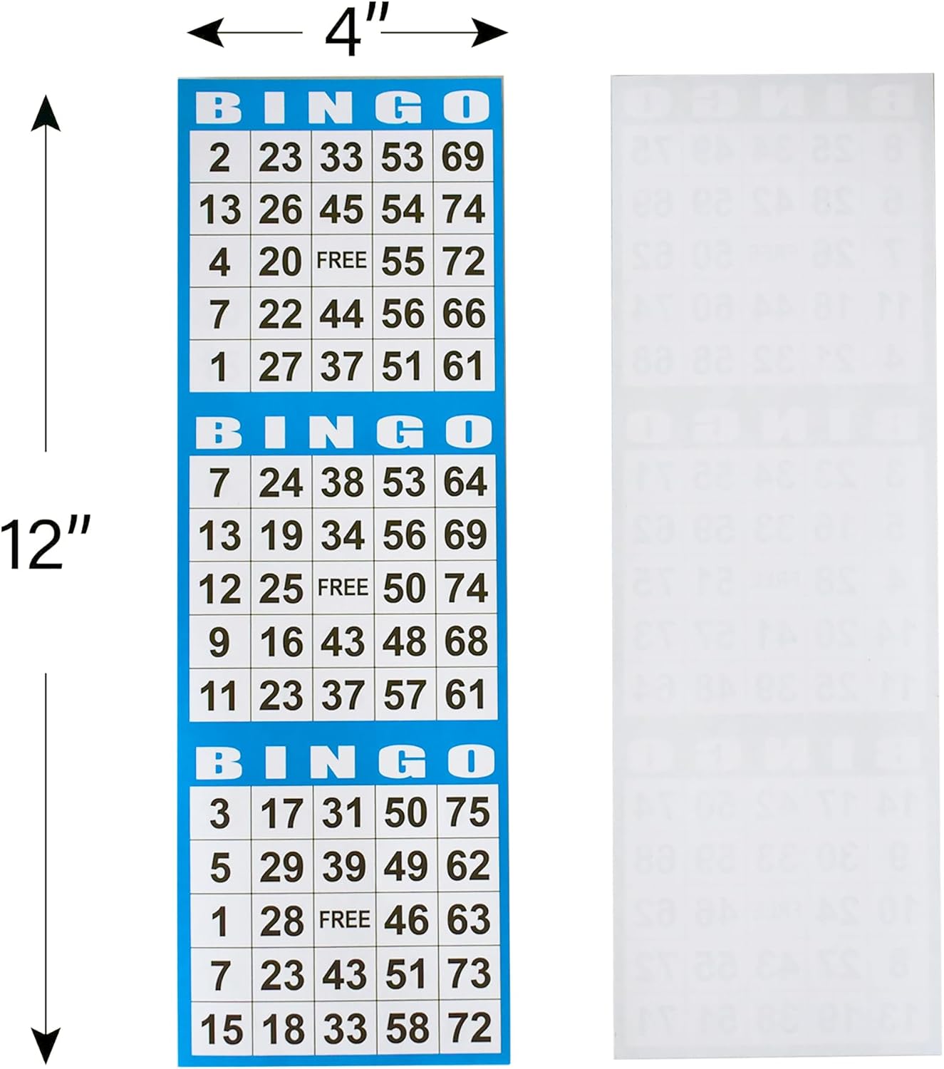 SEETOOOGAMES Bingo Paper Game Cards - 3 Card - 100 Books of 10 Sheets