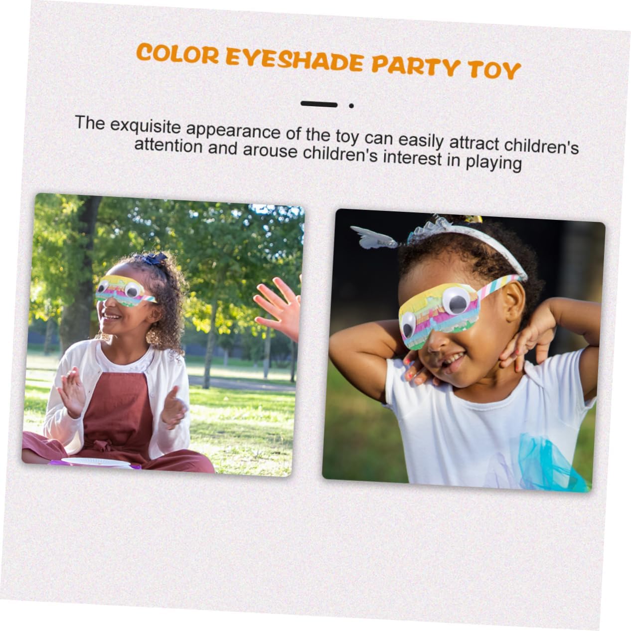 2pcs Playthings Birthday Party Favors Pinata Eye Cover Costume Masks Lovely Eye Masks Birthday Party Props Costume Supplies Pinata Playthings Paper