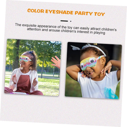 2pcs Playthings Birthday Party Favors Pinata Eye Cover Costume Masks Lovely Eye Masks Birthday Party Props Costume Supplies Pinata Playthings Paper