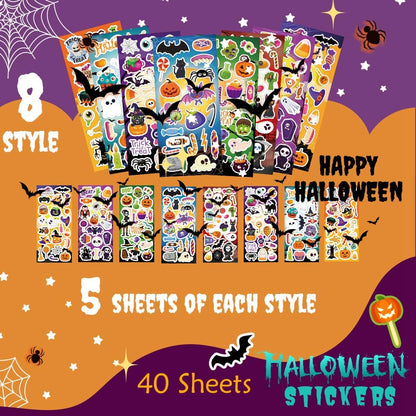 KARSLORA 36 Sheets Stickers for Kids, 800+ Stickers for Scrapbooking Including Animals, Fruits, Dinosaurs, Hearts, Cats, Fish, Cars, Space and More, Party Favors for Kids